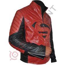 Clark Kent Superman Smallville Red Leather Jacket Superman Man Of Steel Leather Jacket Superman Jacket Co Superman Man Of Steel Jackets Leather Jacket Men