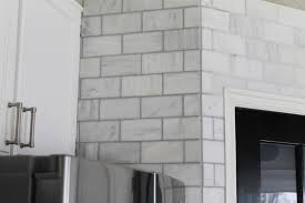 Not grouting a mock up prior was your only mistake. That Hampton Carrara Marble Backsplash Done Zo Chris Loves Julia