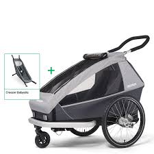 Babysitz wenn du dich also für produkte von croozer entscheidest, kannst du mit den folgenden features rechnen denn gesetzlich gibt es keine vorgaben dafür, ab wann man sein baby im fahrradanhänger mitnehmen darf. Croozer Kid Keeke 1 2020 Baby Set Kinderfahrradanhanger Stone Grey Fahrradanhanger Direkt