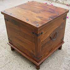Rustic Square Storage Trunk End Table Sierralivingconcepts Com 299 Trunk End Table Storage Trunk Rustic Square Coffee Table