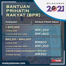 The bantuan sara hidup (bsh) assistance programme will be replaced with the bantuan prihatin rakyat (bpr) programme, announced finance minister datuk seri tengku zafrul tengku aziz at today's tabling of budget 2021. Kerajaan Peruntuk Rm6 5 Bilion Bantuan Prihatin Rakyat Untuk Lebih 8 Juta Rakyat Malaysianow