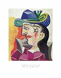 Picasso bilder preise der effektivste weg von making ihr haus erscheinen contemporary ist immer verbessern rp shop pablo picasso bilder set. Pablo Picasso Woman With A Blue Hat 1938 Kunstdruck Leinwandbild