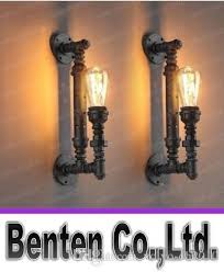 Industrial water pipe wall lamp sconce vintage steampunk wall light 4/5 lights. Lighting Industrial Pipe Wall Retro Lamp Steampunk Vintage Metal Sconce Hallway Light Bar Home Furniture Diy