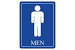 Male Bathroom Signage