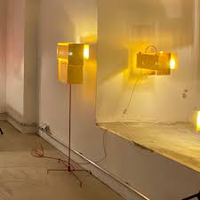 Ingo Maurer Stehleuchte 24 Karat Blau Floor Goldenes Licht 86668