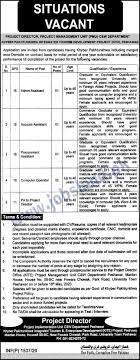 Jobs In Peshawar In C W Department Admin Assistant Contract Jobs No Experience Jobs