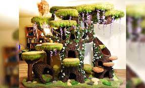 In the outdoors, cats climb high into trees both for fun and to find a safe refuge. 100 Modern Pet Furniture Ideas Cat Tower Dog Beds More Cat Tree House Diy Cat Tree Cat Tree