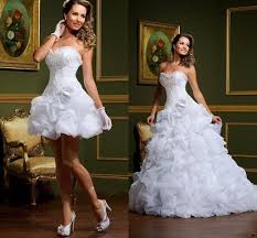 Jede frau hat ihre eigene vorstellung, wie ihr sogenanntes traumhochzeitskleid aussehen soll. Rabatt Abnehmbarer Rock Hochzeitskleid Ballkleid