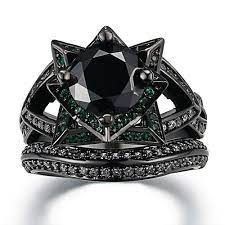 Gothic Wedding Rings Gothicweddingrings Gothic Jewelry Rings Gothic Wedding Rings Black Gold Jewelry