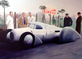 Auto Union Record Breaker With Dr Porsche And Bernd Rosemeyer In Attendance Martin De Jong Old Race Cars Sports Car Racing Grand Prix Cars