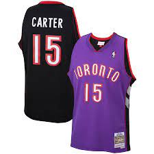 Vince carter jerseys & merchandise while a sports collection is a great way to impress friends and family at home, the best way to impress fellow fans at the game is to buy a toronto raptors vince carter jersey or stock up on raptors apparel items. Men S Toronto Raptors Vince Carter Mitchell Ness Purple 1999 2000 Hardwood Classics Swingman Jersey