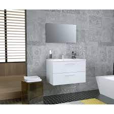 Vasques, colonnes de rangement ou encore miroir, les ensembles proposés à la vente par salledebain.com vous permettent de meubler votre salle de bain en toute simplicité. Glossy Meuble De Salle De Bain Simple Vasque L 80cm Blanc Laque Brillant Achat Vente Salle De Bain Complete Glossy Meuble Sdb L 80cm Bl Cdiscount