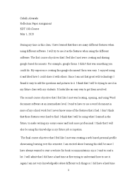 The ability to communicate is just as important as the technical skills we learn for whatever job we desire to do. Reflection Essay Educational Technology Technology Engineering