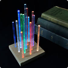 These Acrylic Rods Looks Fantastic As The Lights In The Base Are Transmitted Through Every One Rainbow Night Light Night Light Rainbow Light
