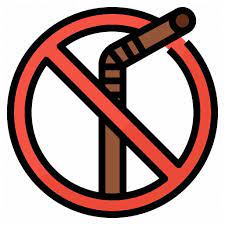 Ban No Plastic Straw Icon Download On Iconfinder Icon Straw Banned