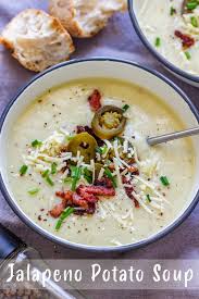Jalapeno Potato Soup Recipe Happy Foods Tube Recipe Spicy Soup Recipes Easy Soups Recipes