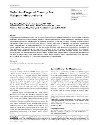 malignant pleural mesothelioma (mpm) is marked by its difficulty of diagnosis in the early stage, lacking effective treatment and poor prognosis. Https Journals Sagepub Com Doi Pdf 10 1177 2373997515600403