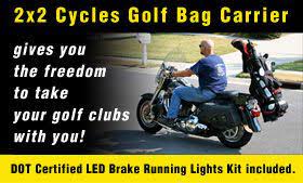 I work 40 minutes from home and am in two leagues durning the week. Golf Bag Carrier Attachment Kit 2x2 Cycles Golf Bags Carrier Bag Carriers