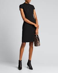 Elie Tahari Freida Cap Sleeve Crepe Sheath Dress Elietahari Cloth In 2020 Black Sheath Dress Sheath Dress Womens Dresses
