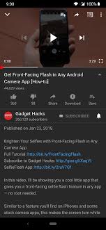 Save Up To 60 Battery Life By Enabling Dark Mode In The Youtube App Smartphones Gadget Hacks Smartphone Features Battery Life Android Camera