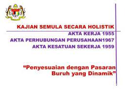 Akta keselamatan dan kesihatan pekerjaan 1994 (akta 514) (occupational safety and health perintah gaji minima 2012 (minimum wage order 2012). Akta Kerja 1955 Akta Perhubungan Perusahaan1967 Akta Free Download Pdf