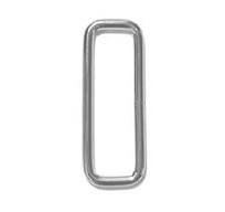 Rectangular Metal Loop Welded Nickel Plated - Multiple Sizes Available