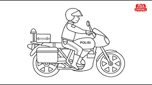 Anda bisa menyimpan gambar ini ke pc atau gadget lain secara gratis. Wow Keren Cara Menggambar Polisi Naik Motor Ini Dia Cara Menggambar Dan Mewarnai Polisi Youtube