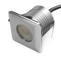 LED In-Ground Well Lights Square,3W, DC12V-24V Waterproof  IP67,Aluminum&Stainless Steel,Buried Underground Outdoor Landscape  Lightings,Warm White ...