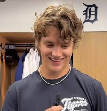 srsly?! look at that Jackson Jobe dimply smile! I've watched at least 20  times! Detroit Tigers 🐅