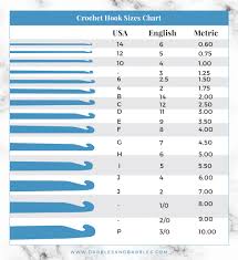 crochet hook sizes and types dabbles babbles