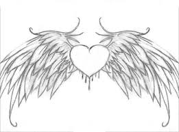 Pin By Tamilyn Vo On Tattoos Cool Heart Drawings Heart Drawing Wings Art