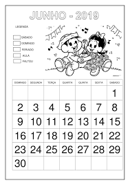 Calendário 2018 Para Preencher E Imprimir Calendario 2019 Turma Da Monica Calendario Escolar Atividades Com Calendario Atividades De Alfabetizacao
