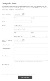 Please share your thought with us and our followers at comment box at last part of the page, and also, don't forget to share this post if. Free Maintenance Complaint Form Template 123 Form Builder