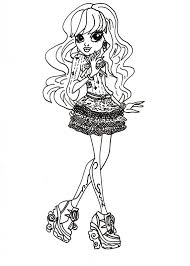 Free Printable Monster High Coloring Pages For Kids Monster Coloring Pages Cartoon Coloring Pages Cute Coloring Pages