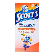 Cod liver oil is a nutritional supplement derived from liver of cod fish. Scotts Emulsion Cod Liver Oil 200ml Orange Flavored Duka Zuri