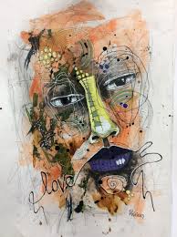 Sold Concentric Love 11x15 Art Interesting Art Cool Artwork