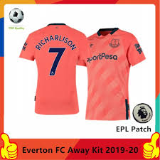 As well as the chest pattern, the bordering around each of the sleeves and the. Everton Fc Away Kit 2019 20 Soccer Football Jersey T Shirt Shopee Philippines
