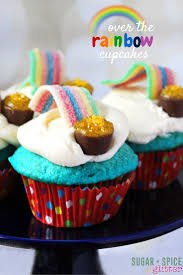 With garnishes of cookies, candy. Kids Kitchen Over The Rainbow Cupcakes Sugar Spice And Glitter