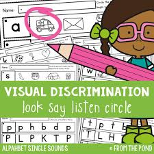 visual discrimination activities from the pond