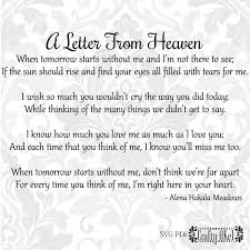 In Our Hearts Poem Bereavement Mourning Sympathy Grief Funeral Svg Pdf Png Digital File Vector Graphic Grieving Quotes Letter From Heaven Heaven Poems