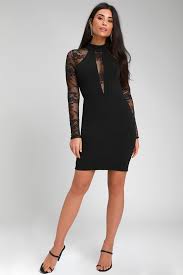 Oretha Black Lace Long Sleeve Bodycon Dress Black Lace Bodycon Dress Black Lace Long Sleeve Bodycon Dress Bodycon Dress