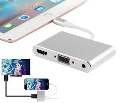 Newest Aluminium Alloy Video Adapter For Lightning To Hdmi Tv Vga Audio Converter For Iphone 6 6s 7 Plus 5 5s Ipad Video To Tv Iphone Cable Audio Adapter Hdmi