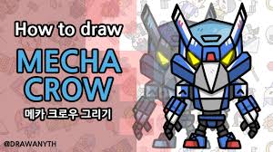 Crow is one of the fast travellers with a movement speed of 2.5 tiles per second. How To Draw Mecha Crow Brawl Stars Youtube