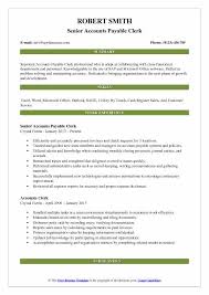 Accounts Payable Clerk Resume Samples Qwikresume