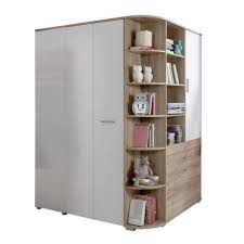 Pax penderie d'angle blanc, flisberget beige clair. Dressings Et Armoires Meubles Et Rangements Armoire Dressing D Angle Volverine Chene Blanc Inside75