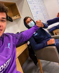 Ederson has expressed his relief that the injury suffered by eric garcia during city's return to premier league action against arsenal was not as serious as first feared. 433 All Good In The Hood Ederson Moraes Eric Garcia Facebook