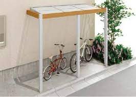 シンプルモダン外構にピッタリ プラスｇの自転車置場屋根 外構 庭 リフォーム エクステリア情報 庭 リフォーム シンプルモダン 外構 自転車 置場