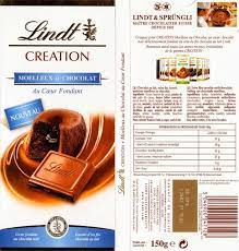 tablette de chocolat lait fourre lindt creation moelleux au chocolat au coeur fondant chocolatier chocolate artisan