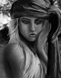 I see crooked eyes and full lips 😂 it may be a stretch but I've seen some  of the other posts