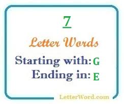 Alphabetize and organize words, sentences, and paragraphs in just a few mouse clicks using microsoft word. Seven Letter Words Starting With G And Ending In E Letterword Com